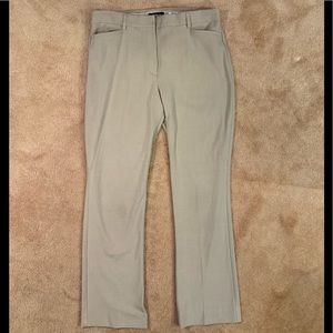 Express Womens Dress Pants Columnist Barely Boot Stretch Pockets Beige Size 14